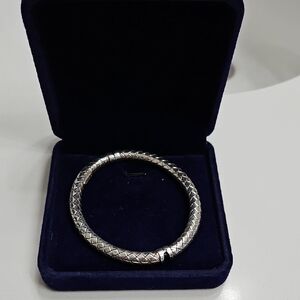 Sterling Silver Bangle Bracelet Italy